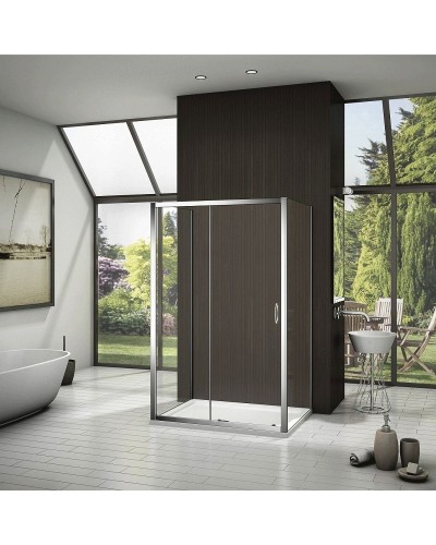 Душевая стенка Good Door Neo SP-80 80х185 профиль Хром стекло прозрачное