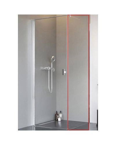 Душевая стенка Radaway Nes S1 80 10039080-01-01 боковая профиль Хром стекло прозрачное