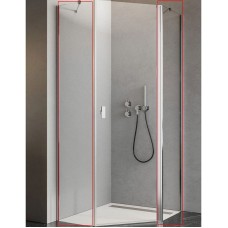 Душевая стенка Radaway Nes PTJ 100 Z x 100 S 10052100-01-01 боковая профиль Хром стекло прозрачное