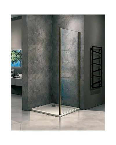 Душевая стенка Good Door Jazze SP-100-C-G 100 профиль Золото стекло прозрачное