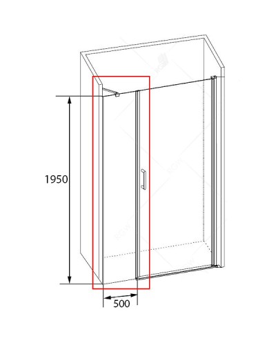 Душевая стенка RGW Z-09 50 06220905-11 профиль Хром стекло прозрачное