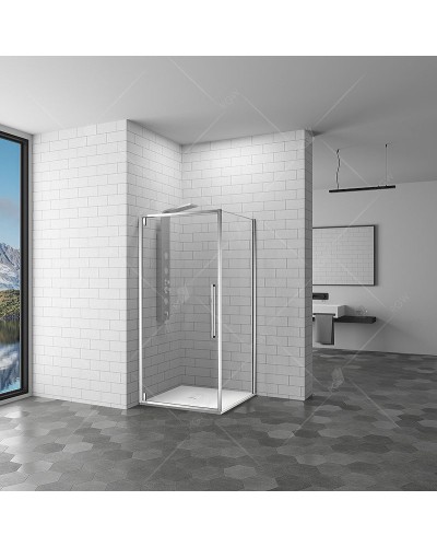 Душевая стенка RGW Z-050-3 100 352253100-11 профиль Хром стекло прозрачное