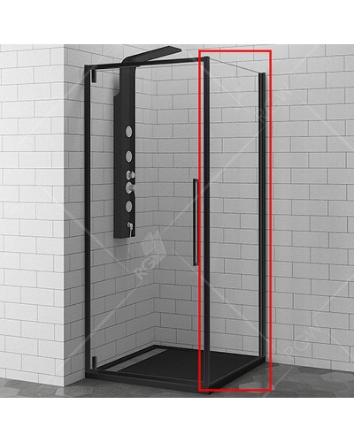 Душевая стенка RGW Z-050-3 100 352253100-14 профиль Черный стекло прозрачное