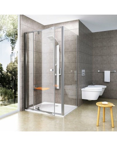 Душевая стенка Ravak Pivot PPS-100 90GA0U00Z1 профиль Сатин стекло Transparent