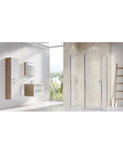 Душевая стенка Ravak Chrome CPS-80 9QV40C00Z1 профиль Хром стекло Transparent