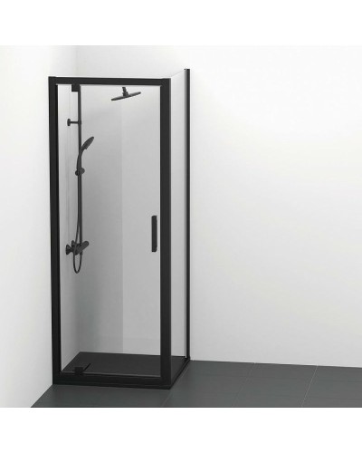 Душевая стенка Ideal Standard Connect 2 80 K9299V3 профиль Черный стекло прозрачное