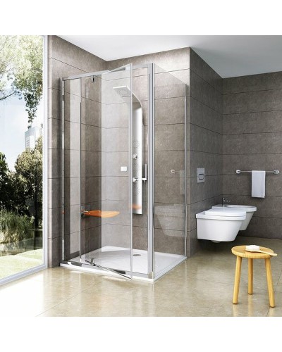 Душевая стенка Ravak Pivot PPS-80 90G40U00Z1 профиль Сатин стекло Transparent