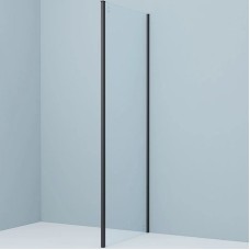 Душевая стенка Iddis Slide 80 SLI6BS8i23 профиль Черный матовый стекло прозрачное