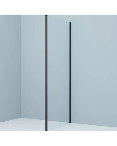 Душевая стенка Iddis Slide 100 SLI6BS1i23 профиль Черный матовый стекло прозрачное