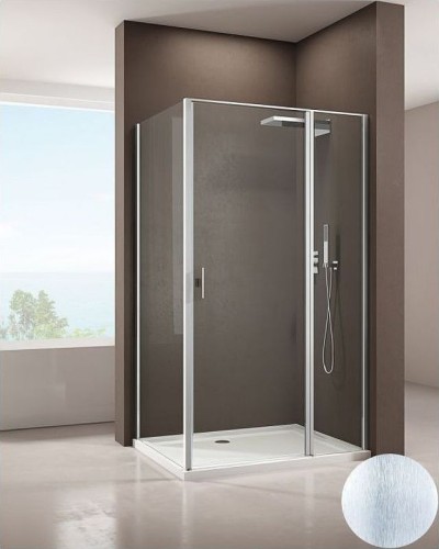 Душевая стенка Allen Brau Priority 100 3.31020.BA профиль Серебро брашированное стекло прозрачное