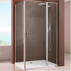 Душевая стенка Allen Brau Priority 80 3.31014.BA профиль Серебро брашированное стекло прозрачное