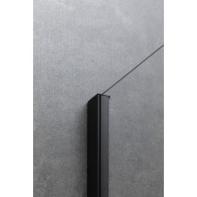 Душевая стенка Allen Brau Priority 90 3.31018.BBA профиль Черный брашированный стекло прозрачное