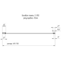Душевая стенка RGW Z-050-2-B 70 352205207-14 профиль Черный стекло прозрачное