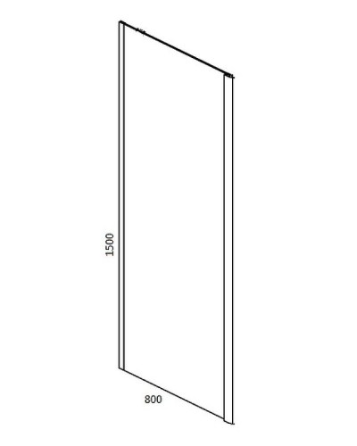 Душевая стенка RGW Z-050-4 80 352205408-11 профиль Хром стекло прозрачное