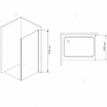 Душевая стенка RGW Z-33 100 06223310-11 профиль Хром стекло прозрачное