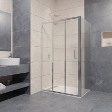Душевая стенка RGW Z-33 100 06223310-11 профиль Хром стекло прозрачное