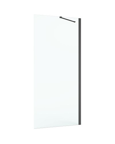 Душевая стенка Roca Capital 90 M4409016M профиль Черный стекло прозрачное