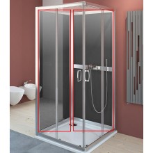 Задние стенки для душевого уголка Radaway Premium Plus 2S 80x80 33443-01-05N профиль Хром стекло графит