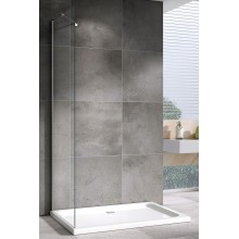 Душевая стенка Abber Zart 100x195 S101 профиль Хром стекло прозрачное