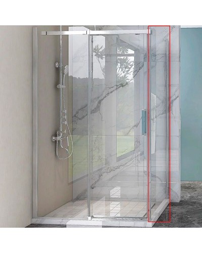 Душевая стенка Veconi Rovigo KP-06 100 KP06-100-01-19C4 профиль Хром стекло прозрачное