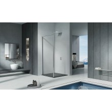 Душевая стенка Good Door Cofe SP-80-C-CH 80 КФ00036 профиль Хром стекло прозрачное