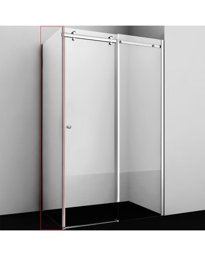 Душевая стенка WasserKRAFT Vils 100 56R10-RP100 профиль Хром стекло прозрачное