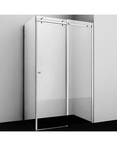 Душевая стенка WasserKRAFT Vils 100 56R10-RP100 профиль Хром стекло прозрачное