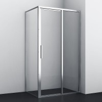 Душевая стенка WasserKRAFT Lopau 90 32S07-RP90 профиль Хром стекло прозрачное