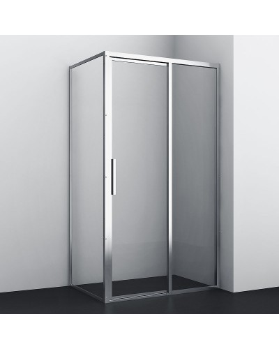 Душевая стенка WasserKRAFT Lopau 90 32S07-RP90 профиль Хром стекло прозрачное