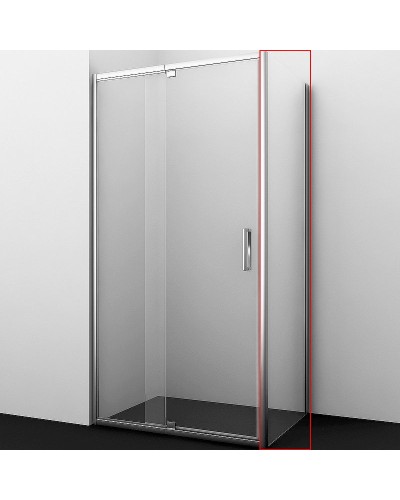 Душевая стенка WasserKRAFT Berkel 100 48P10-RP100 профиль Хром стекло прозрачное