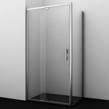 Душевая стенка WasserKRAFT Berkel 100 48P10-RP100 профиль Хром стекло прозрачное