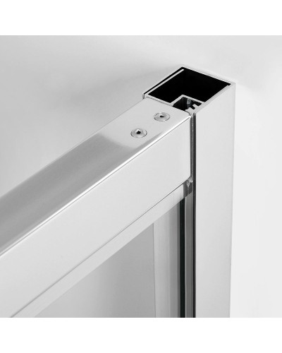 Душевая стенка WasserKRAFT Berkel 100 48P10-RP100 профиль Хром стекло прозрачное