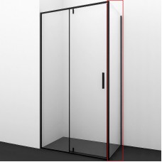 Душевая стенка WasserKRAFT Elbe 74P03-RP90 / ДУ Elbe 74P07-RP90/Dill 61S07-RP90 90 61S07-RP90/74P03-RP90 / 74P07-RP90 профиль Черный матовый стекло прозрачное