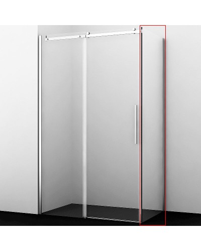 Душевая стенка WasserKRAFT Dinkel 58R10-RP100 / Alme 15R10-RP100 100 58R10-RP100/15R10-RP100 профиль Хром стекло прозрачное