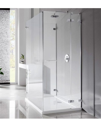 Боковая стенка для душевого уголка Radaway Euphoria S2 100x200 профиль Хром стекло прозрачное