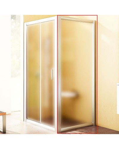 Душевая стенка Ravak Rapier RPS-80 9RV40100ZG профиль Белый стекло Grape