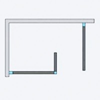 Душевая стенка Radaway Euphoria W3 Walk-in 140 фурнитура Хром стекло прозрачное