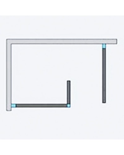 Душевая стенка Radaway Euphoria W3 Walk-in 140 фурнитура Хром стекло прозрачное