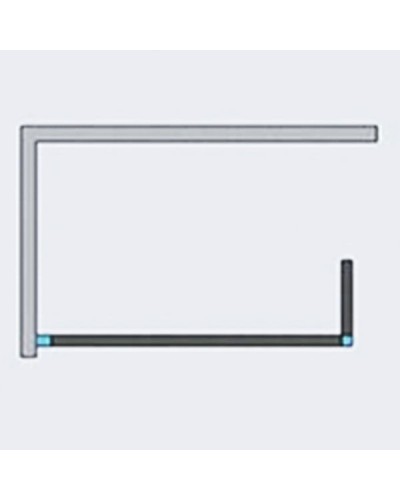 Душевая стенка Radaway Euphoria W3 Walk-in 140 фурнитура Хром стекло прозрачное