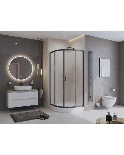 Душевой уголок BelBagno UNO-195-R-2-90-P-NERO