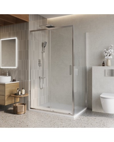 Душевой уголок BelBagno LUCE-AH-1-130/90-C-Cr