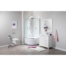 Душевой уголок Aquanet SE-900Q-Short 90x90 профиль Хром стекло с узором