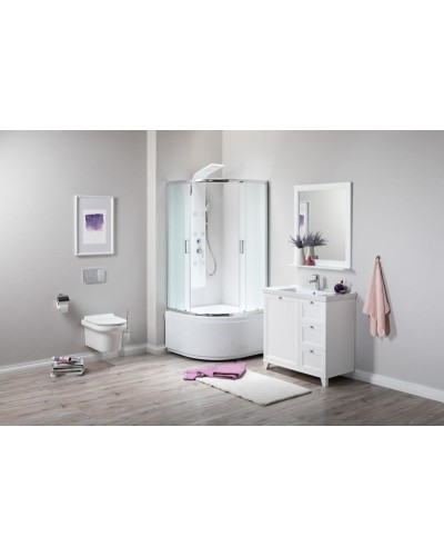 Душевой уголок Aquanet SE-900Q-Short 90x90 профиль Хром стекло с узором