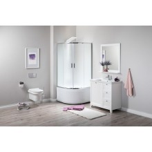 Душевой уголок Aquanet SE-900Q-Short 90x90 профиль Хром стекло с узором