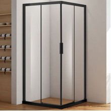 Душевой уголок Aquanet Pleasure AE60-S-100x100U-BT 100x100 профиль Черный стекло прозрачное