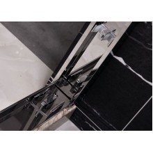 Душевой уголок Royal Bath RB-L-2011-1400-8L 140х80 без поддона профиль Хром стекло прозрачное