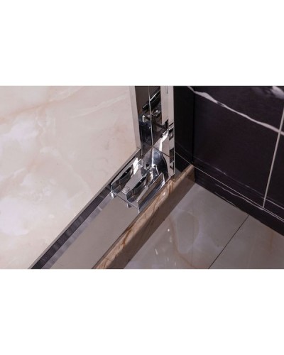 Душевой уголок Royal Bath RB-L-2011-1400-8L 140х80 без поддона профиль Хром стекло прозрачное