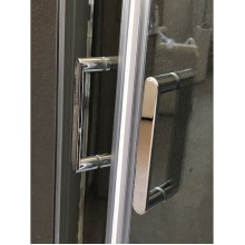 Душевой уголок Royal Bath RB-L-3001-1 100х100 без поддона профиль Хром стекло прозрачное