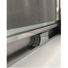 Душевой уголок Royal Bath RB-L-3001-1 100х100 без поддона профиль Хром стекло прозрачное