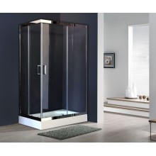 Душевой уголок Royal Bath RB8120HP-T-CH-L 120х80 с поддоном профиль Хром стекло прозрачное